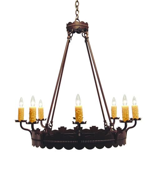 36" Wide Sergio 8 Light Chandelier | 121012