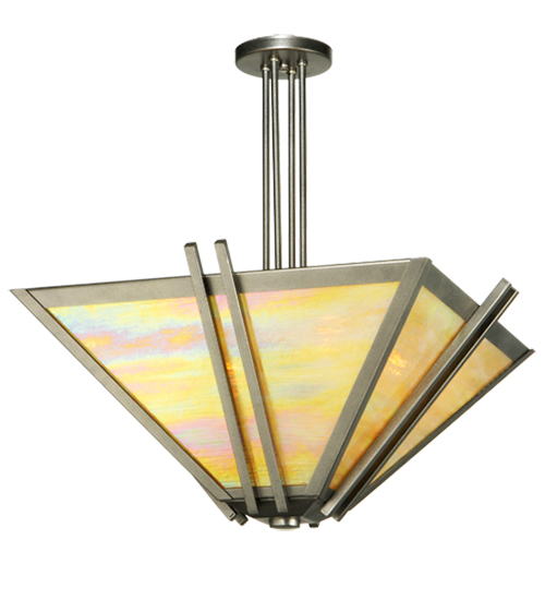 23" Square Zeta Semi-Flushmount | 121241