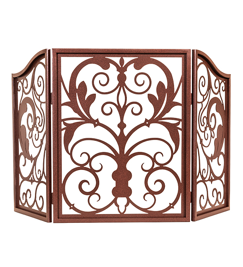 54" Wide Venetian Fireplace Screen | 122474