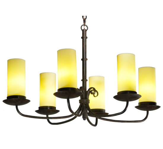 38" Long Atria 6 Light Oblong Chandelier | 126616
