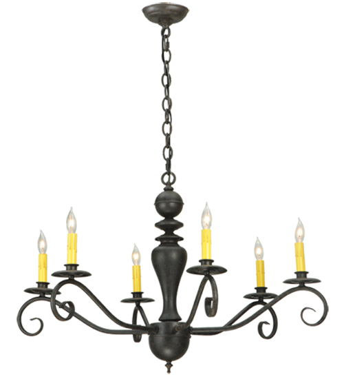 33" Wide Emory 6 Light Chandelier | 127878