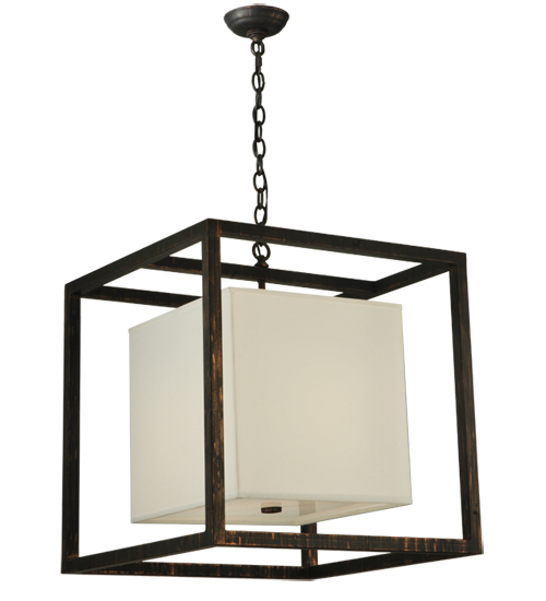 22"Sq Kitzi Box Pendant | 132194