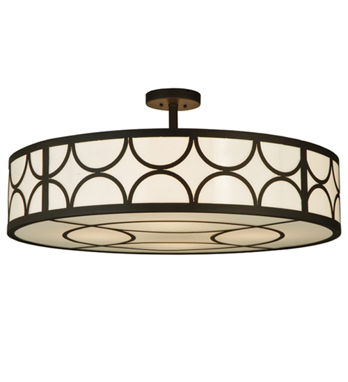 36" Wide Revival Deco Cilindro Semi-Flushmount | 132744