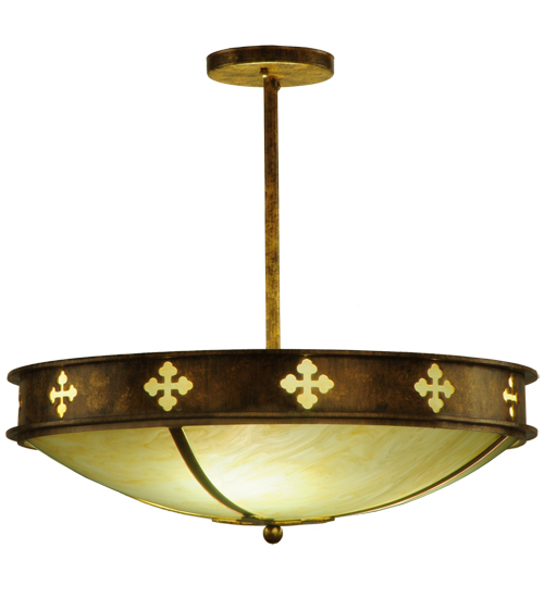 20"W Byzantine Semi-Flushmount | 137526