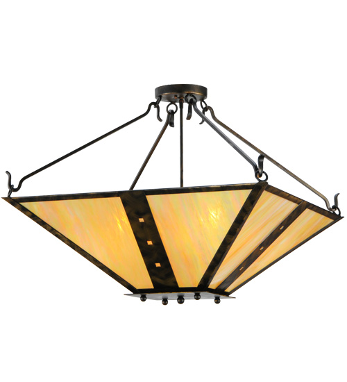 30"Sq Zandra Semi-Flushmount | 140660