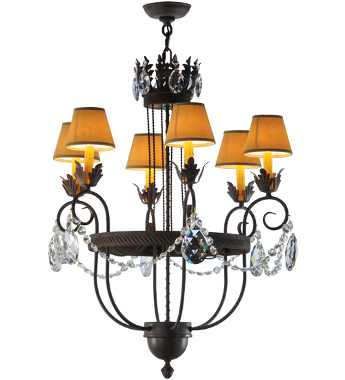 27"W Antonia 6 LT Chandelier | 142450