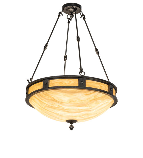 28" Wide Capella Inverted Semi-Flushmount | 142727