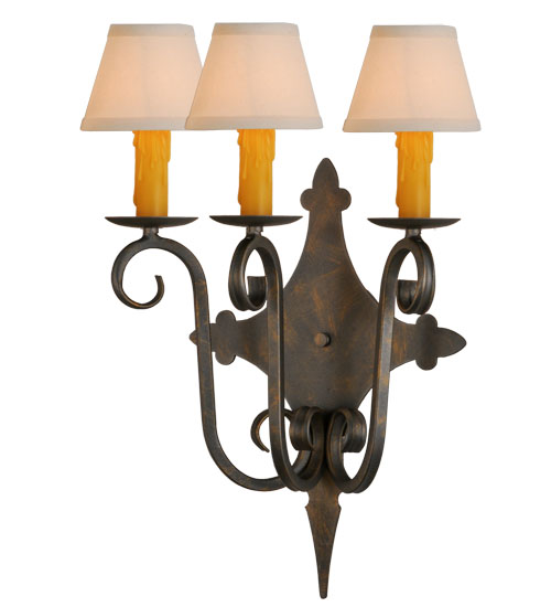 16.5"W Angelique 3 LT Wall Sconce | 143197