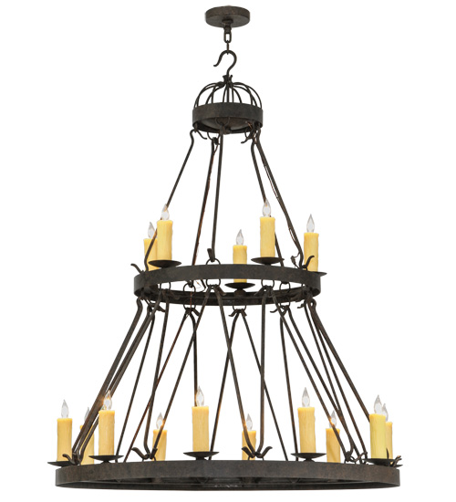 48"W Lakeshore 15 LT Two Tier Chandelier | 147174