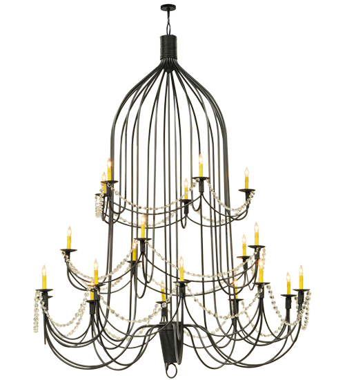 72" Wide Bell 20 Light Three Tier Chandelier | 149323