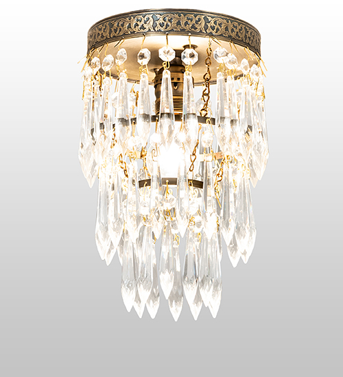 6" Wide Finnimore Crystal Flushmount | 151126