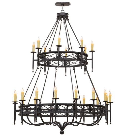 70"W Gina 24 LT Two Tier Chandelier | 152111