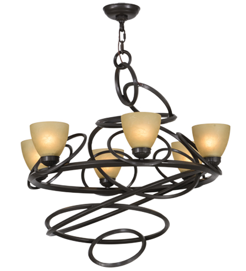 29" Wide Anneau 6 Light Chandelier | 152738