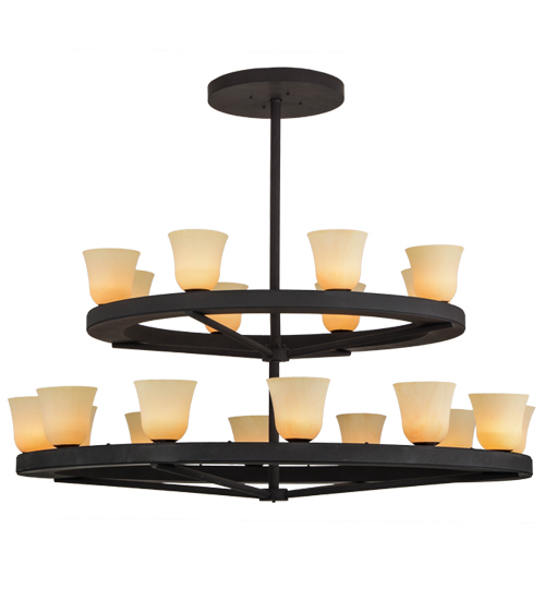 75"W Loxley Piedmont 20 LT Two Tier Chandelier | 156086