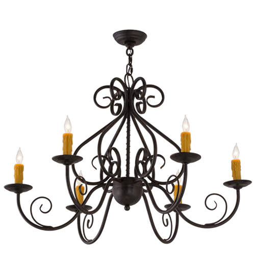 36" Wide Jenna 6 Light Chandelier | 160446