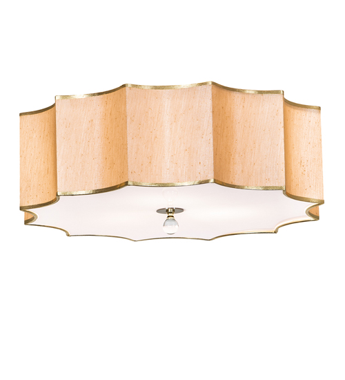 22" Wide Arevik Textrene Flushmount | 168954