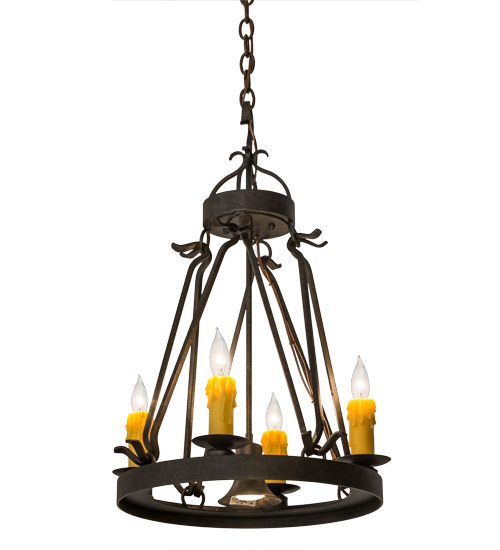 18"W Lakeshore 4 LT W/Downlight Chandelier | 171587