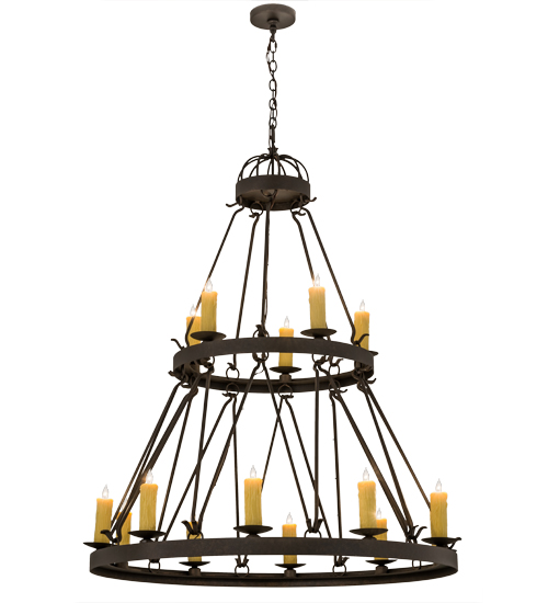 48"W Lakeshore 15 LT Two Tier Chandelier | 172303