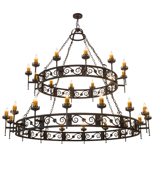 84" Wide Majella 28 Light Two Tier Chandelier | 174181