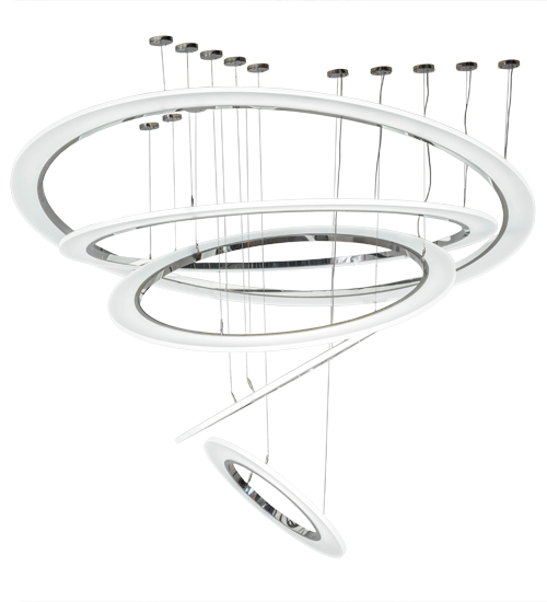 72" Wide Anillo 5 Ring Cascading Pendant | 174869