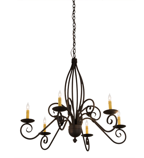 36" Wide Squire 6 Light Chandelier | 178785
