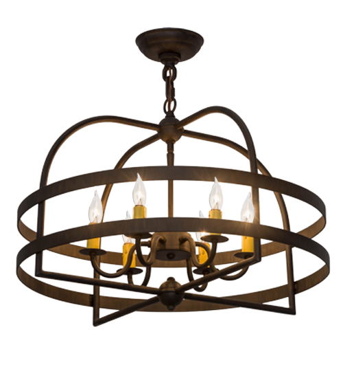 22"W Aldari 6 LT Chandelier | 182639
