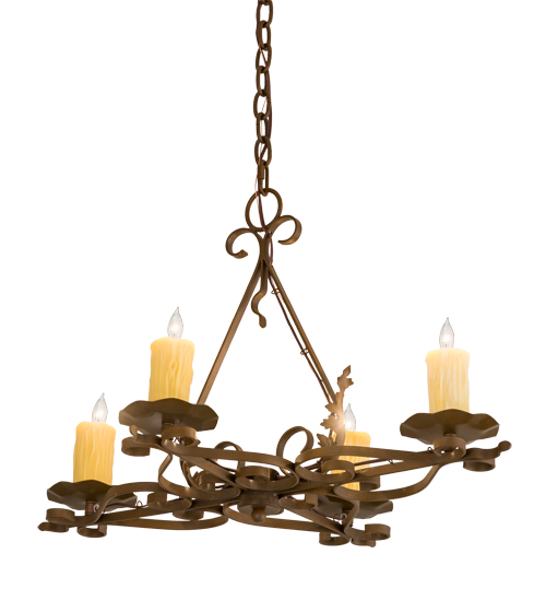28" Long Elianna 4 Light Oblong Chandelier | 189728