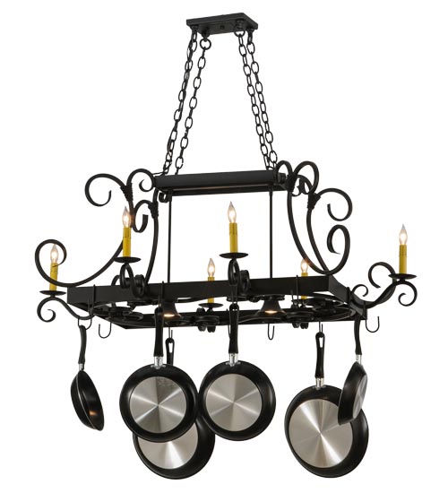 50" Long Caiden 6 Light Pot Rack | 195226