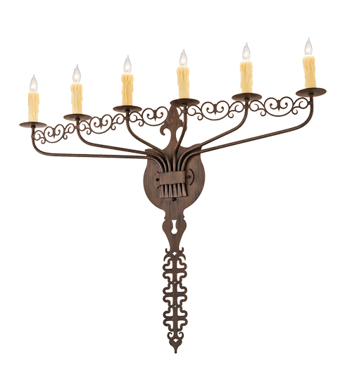 36" Wide Almonte 6 Light Wall Sconce | 199190