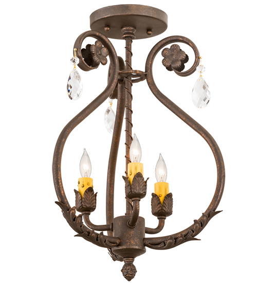 12" Wide Antonia 3 Light Chandelier | 199249