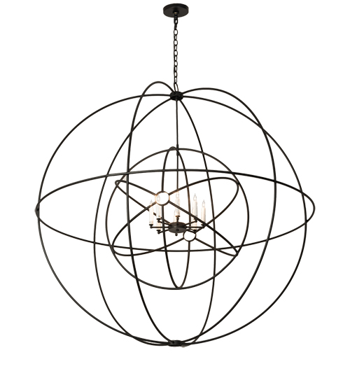 60" Wide Atom Enerjisi 8 Light Chandelier | 202102