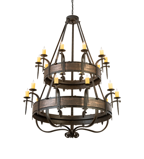 56" Wide Costello 20 Light Two Tier Chandelier | 204204
