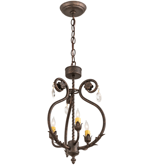 12" Wide Antonia 3 Light Chandelier | 204679