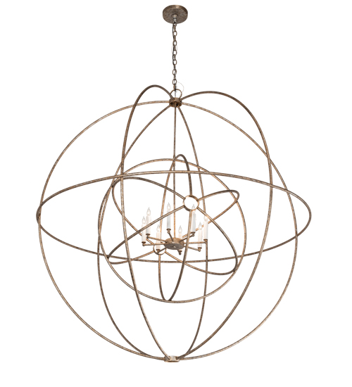 60" Wide Atom Enerjisi 8 Light Chandelier | 219211