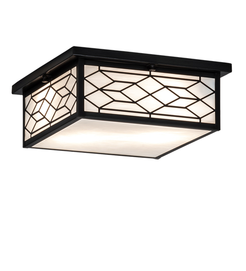 14" Square Seneca Ponte Flushmount | 224238