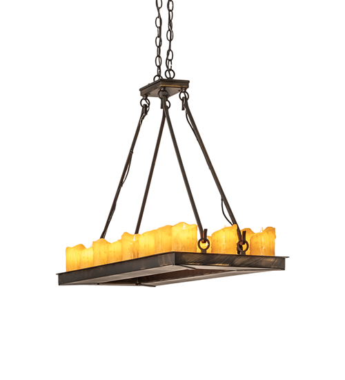 39" Long Loxley 18 Light Oblong Chandelier | 227391