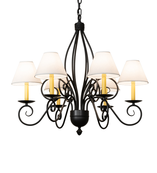 32" Wide Squire 6 Light Chandelier | 227499