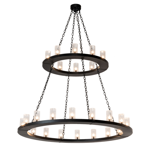 60" Wide Loxley 28 Light Two Tier Chandelier | 229405