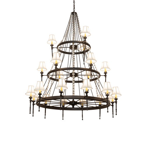 56" Wide Amaury 21 Light Three Tier Chandelier | 233662