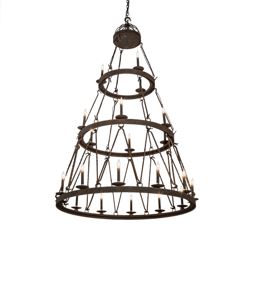 54" Wide Lakeshore 21 Light Three Tier Chandelier | 233991