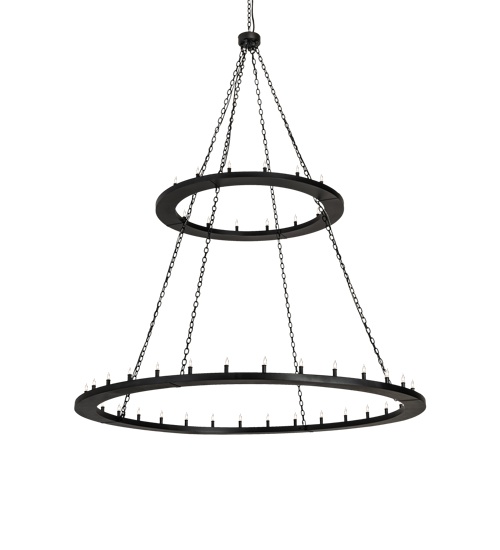 84" Wide Loxley 48 Light Two Tier Chandelier | 236362