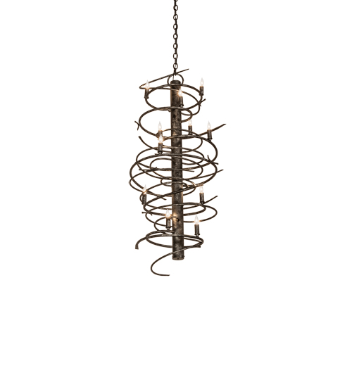 21" Wide Cyclone 12 Light Chandelier | 240052