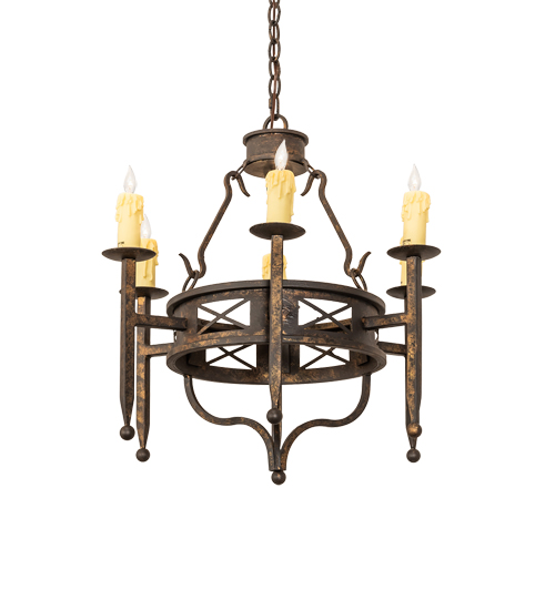 24" Wide Jasmine 6 Light Chandelier | 243686