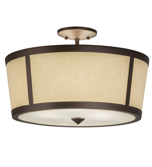 18" Wide Cilindro Tapered Semi-Flushmount | 248167