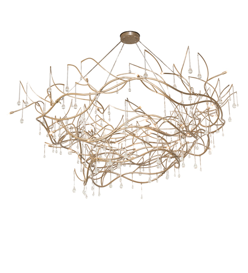 96" Wide Crystal Tear Drop Chandelier | 250516