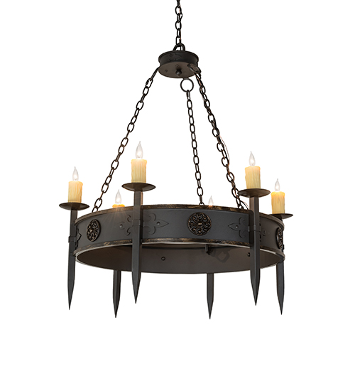 36" Wide Calandra 6 Light Chandelier | 256961