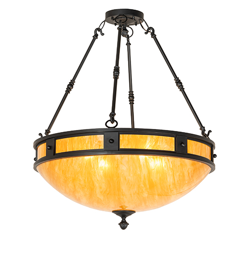 28" Wide Capella Inverted Semi-Flushmount | 267388