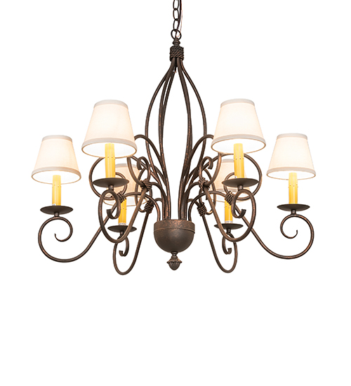 30" Wide Squire 6 Light Chandelier | 273534