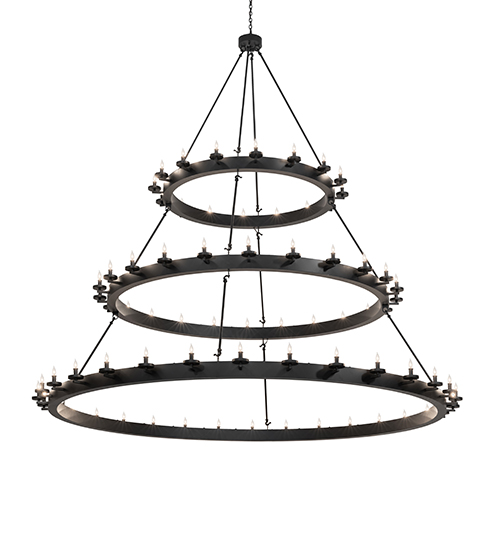 96" Wide Loxley 72 Light Three Tier Chandelier | 285039