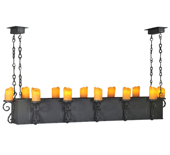 68" Long Carpathian 12 Light Oblong Chandelier | 106933